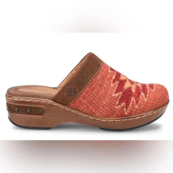 Born Bandy Blankets Clog - Rust Blanket Combo - Picture 3 of 12